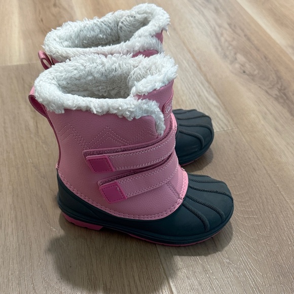 Cat & Jack Pink and Black Winter Boots - Picture 3 of 5